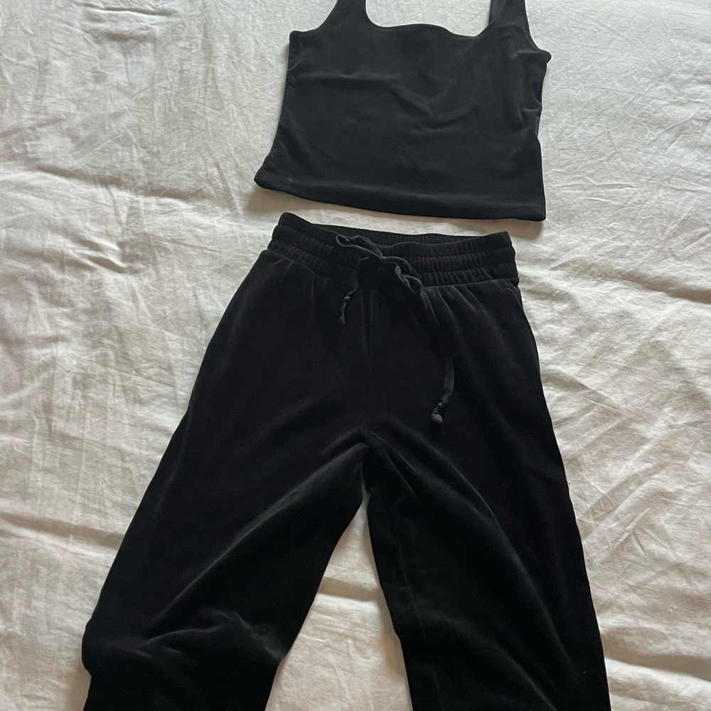 Express Black Relaxed Fit Track Pants